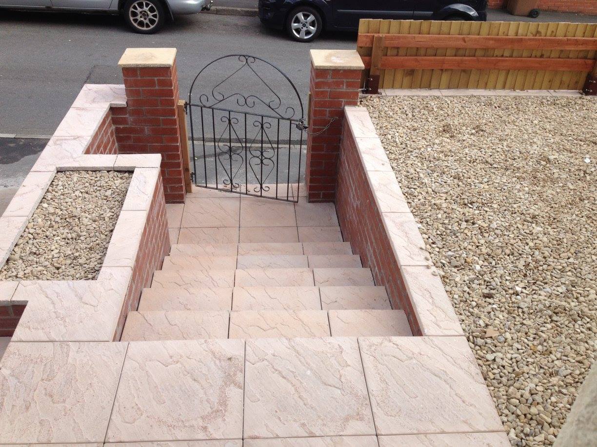 Stone masonry services in Cardiff Florek Renovations new front gate